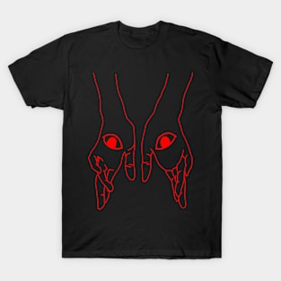 hands in the palm of the eyes T-Shirt